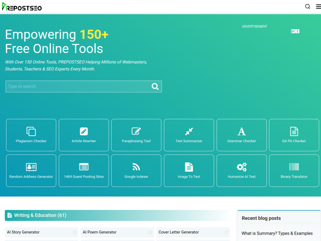 Prepostseo screenshot
