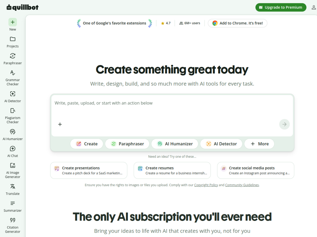QuillBot screenshot