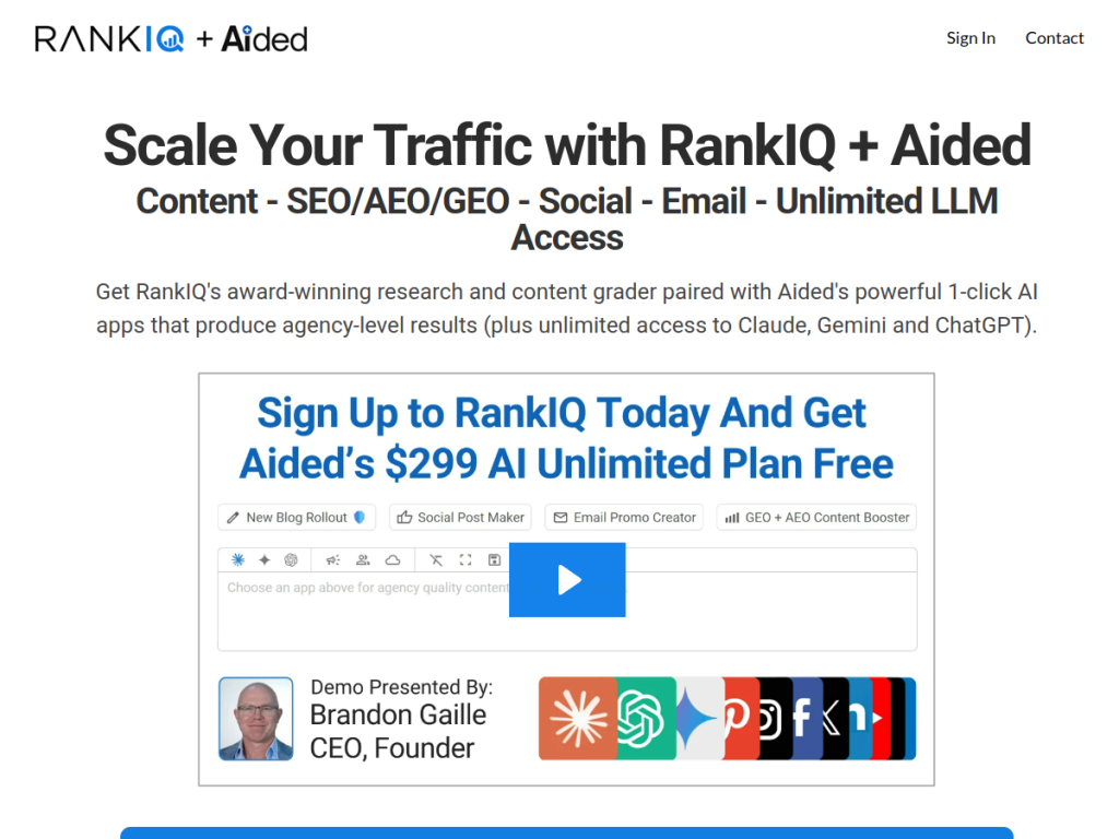 RankIQ screenshot