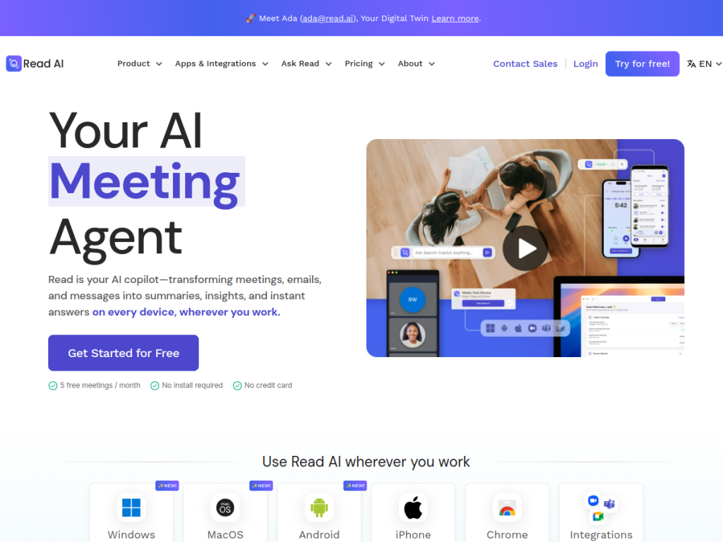 Read.ai screenshot