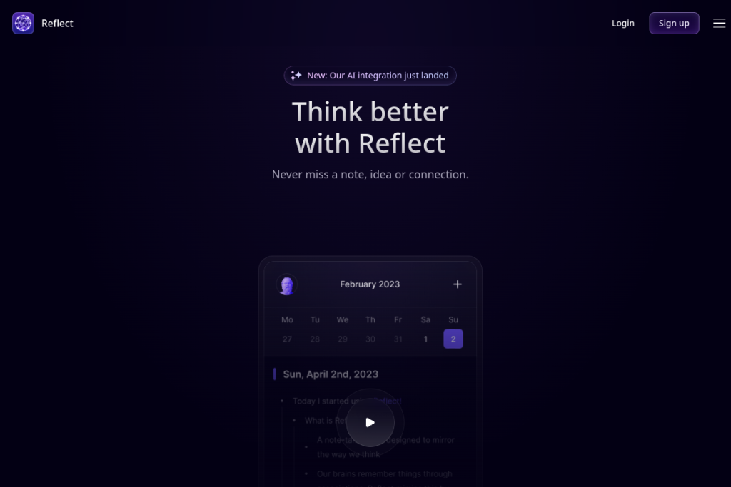 Reflect screenshot