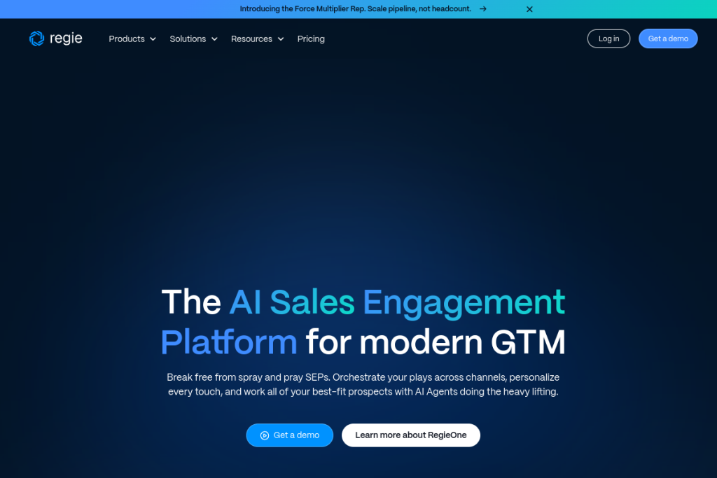 Regie.ai screenshot