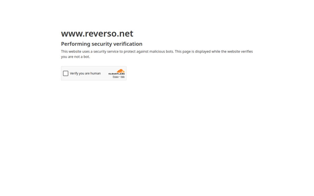 Reverso screenshot