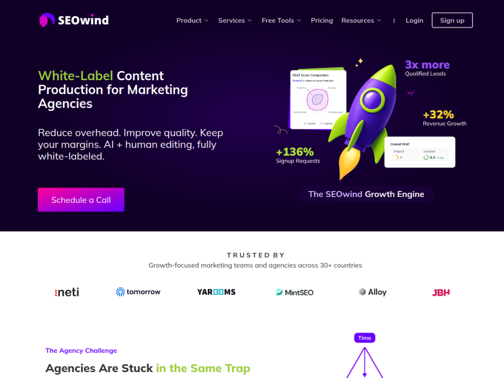 SEOwind screenshot