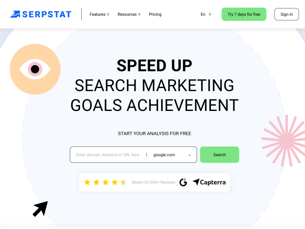 Serpstat screenshot