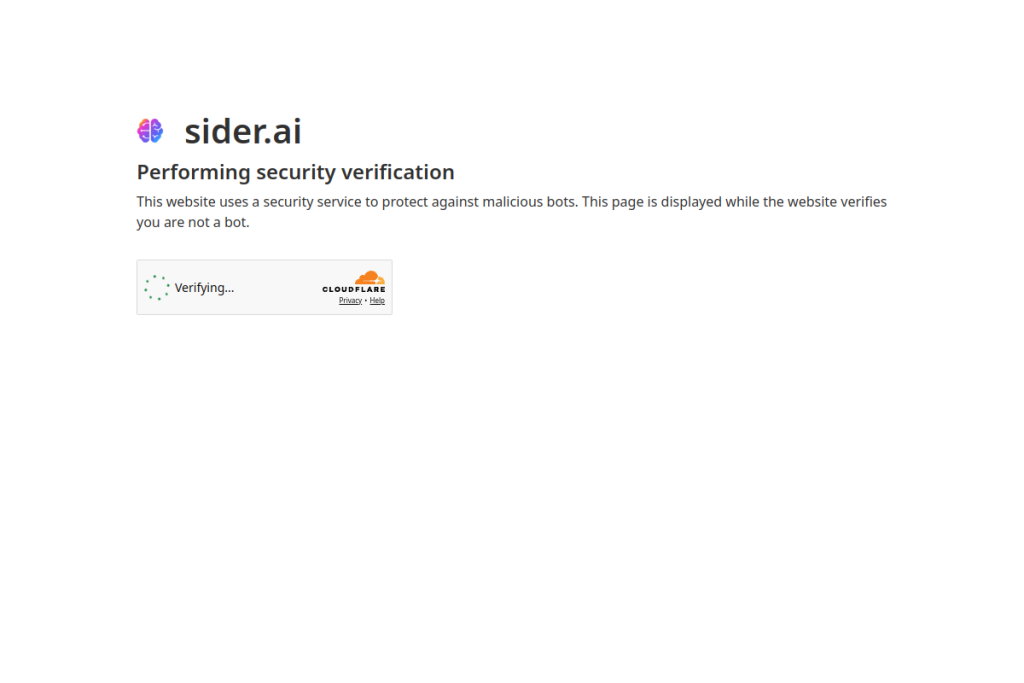 Sider screenshot