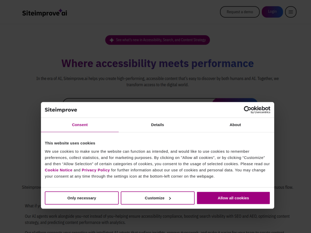 Siteimprove screenshot