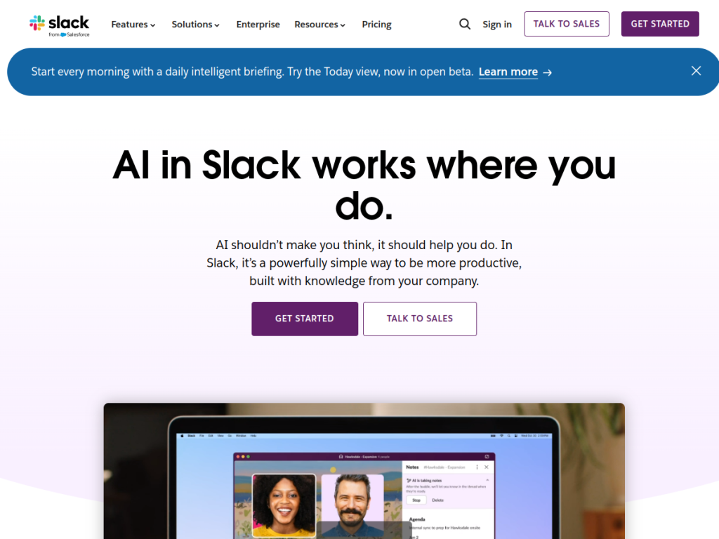 Slack AI screenshot