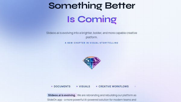 Slideoo logo and screenshot