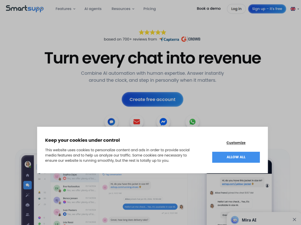 Smartsupp screenshot