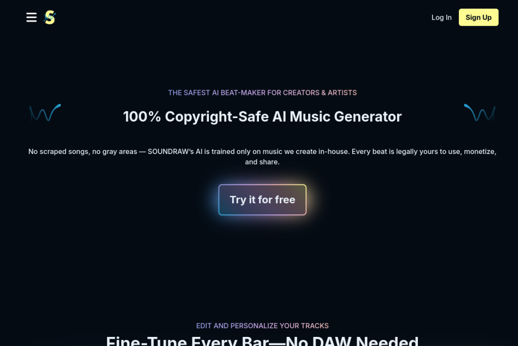Soundraw screenshot