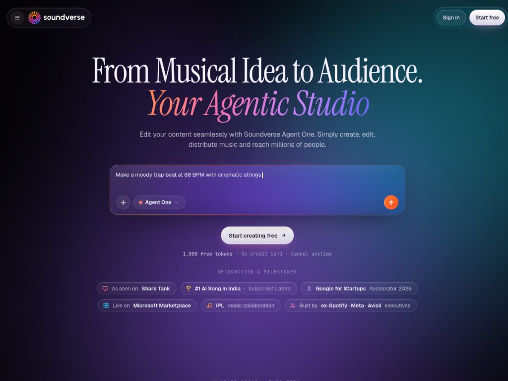 Soundverse screenshot