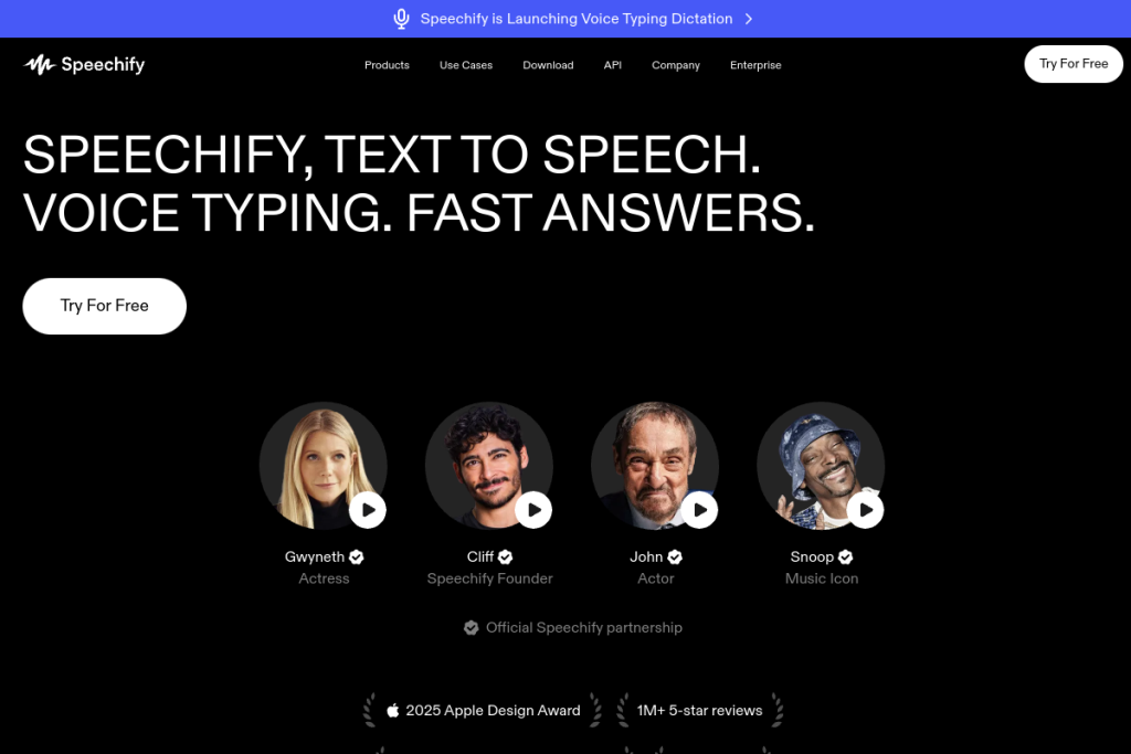 Speechify screenshot