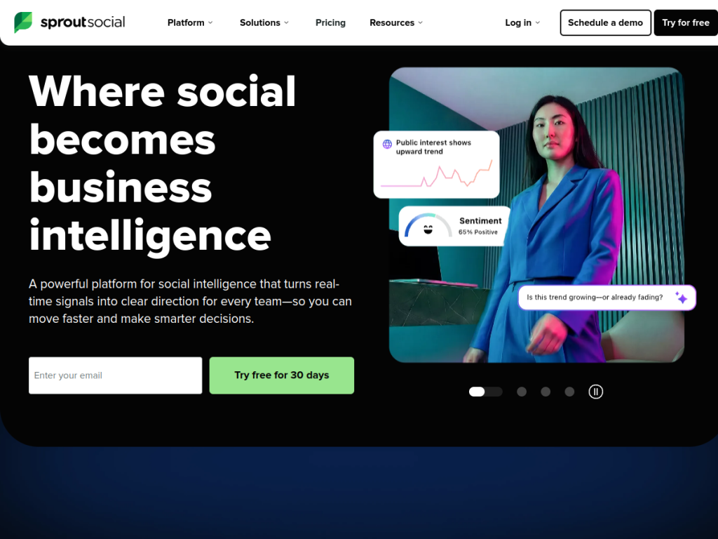 Sprout Social AI screenshot