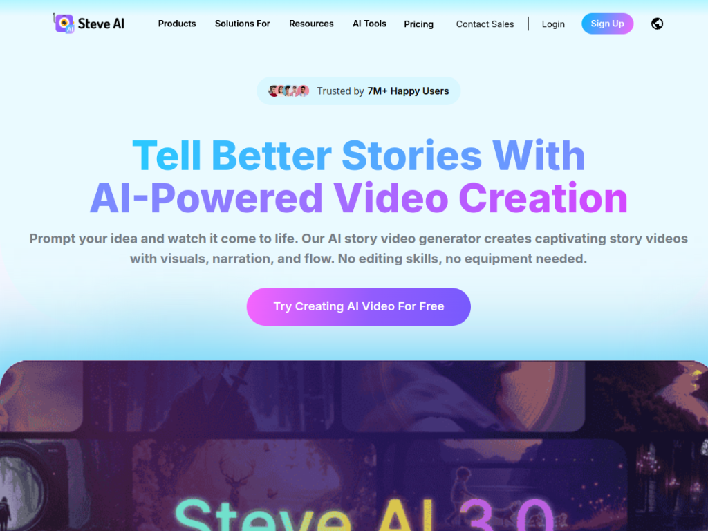 Steve AI screenshot