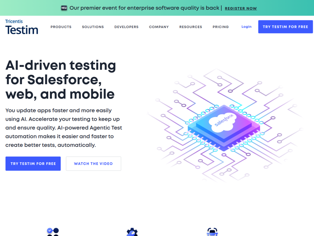Testim screenshot