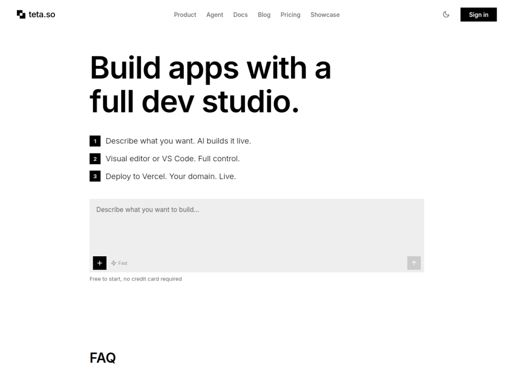 Teta screenshot
