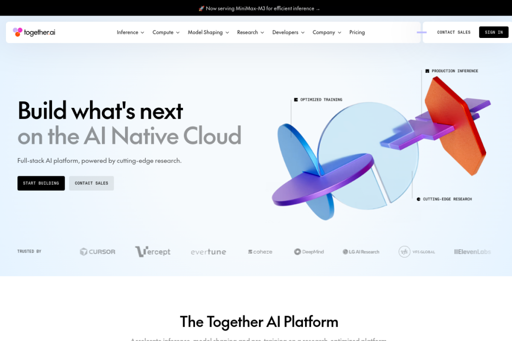 Together AI screenshot