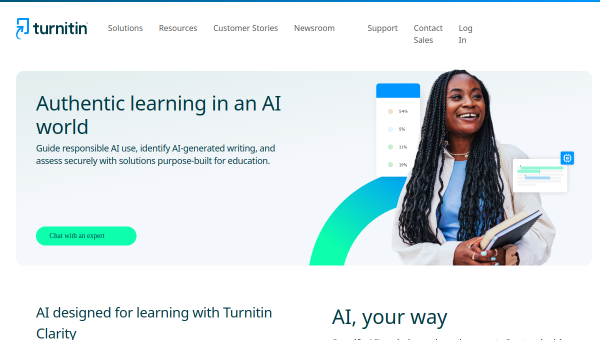Turnitin logo and screenshot