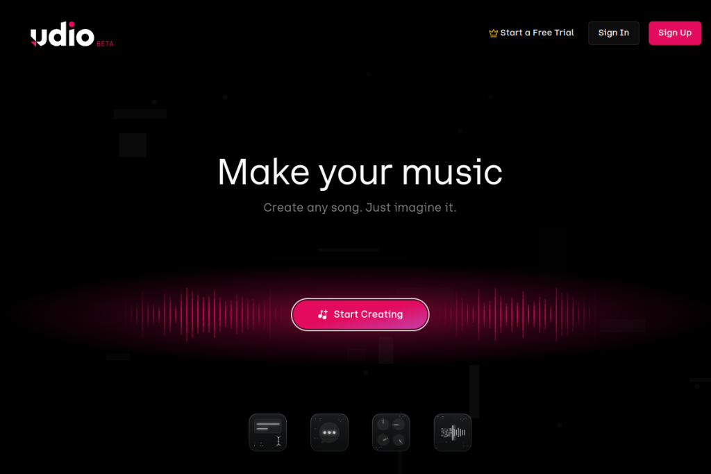 Udio screenshot