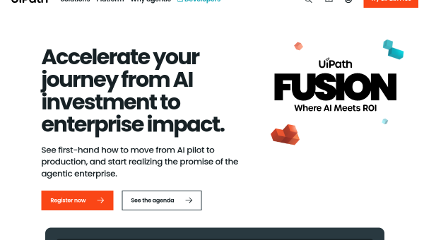 UiPath logo and screenshot