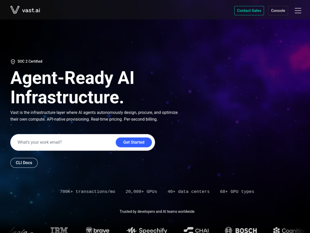 Vast.ai screenshot