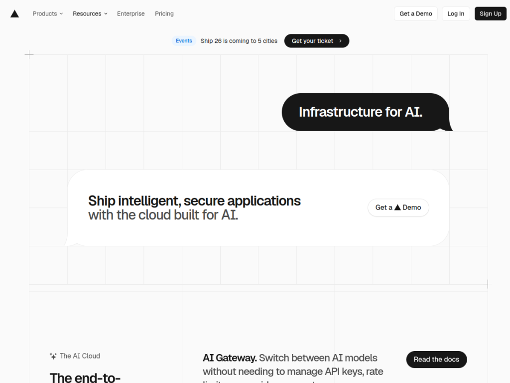 Vercel AI SDK screenshot