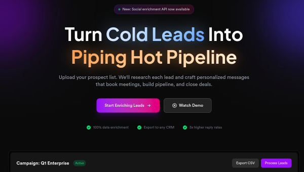 Warmer.ai logo and screenshot