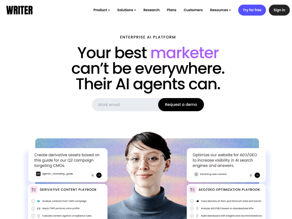 Writer.com screenshot