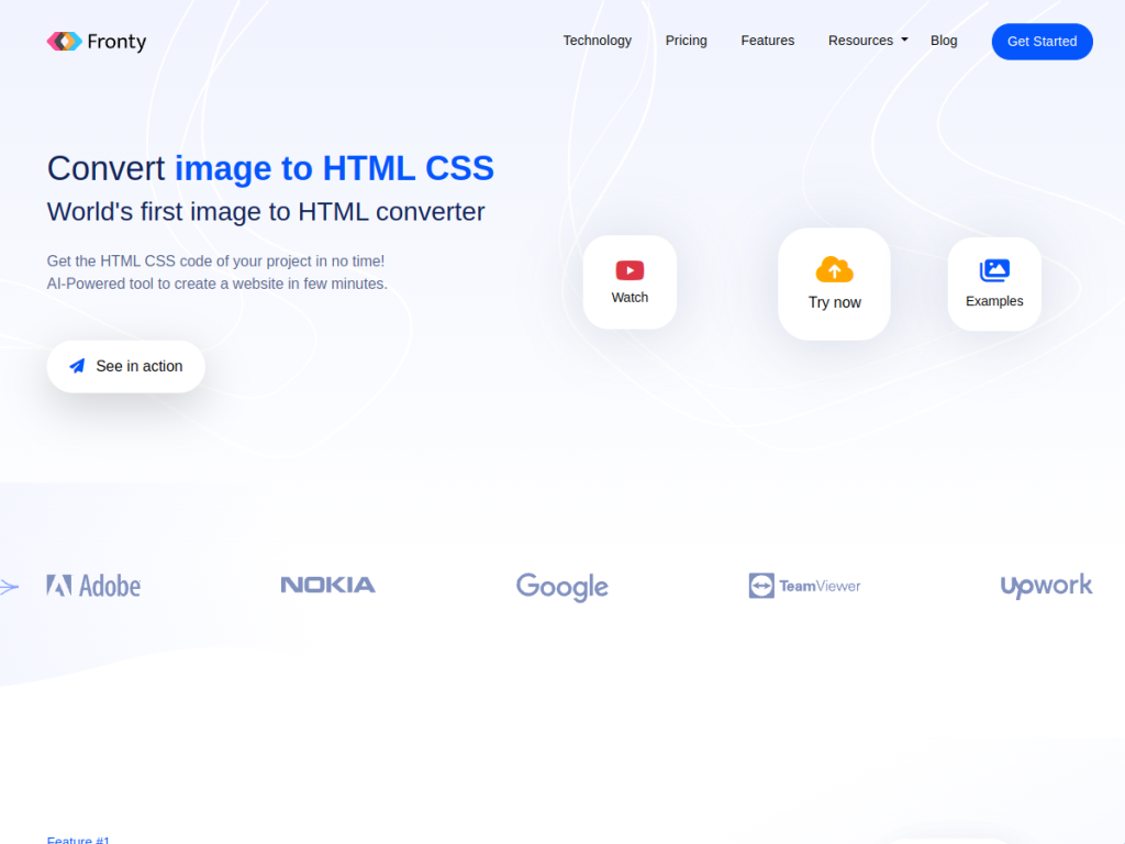 Fronty screenshot